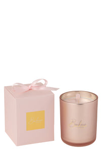 Scented Candle Bonheur Pink Large-65Hours