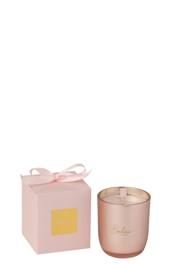 Scented Candle Bonheur Pink Small-35Hours