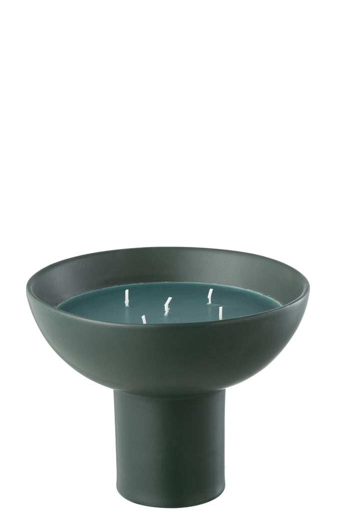 Scented Candle Ceramic Cup Dark Green-12H