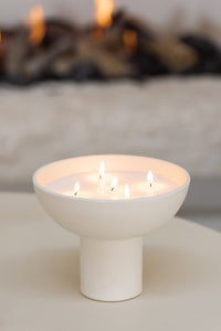 Scented Candle Ceramic Cup White Small-9H