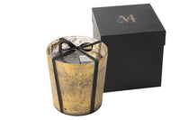 Scented Candle Deluxe Glass Gold/Black Large-140H