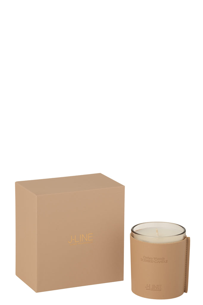 Scented Candle Leather Brown-40Hours