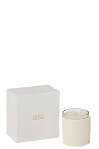 Scented Candle Leather White-40Hours