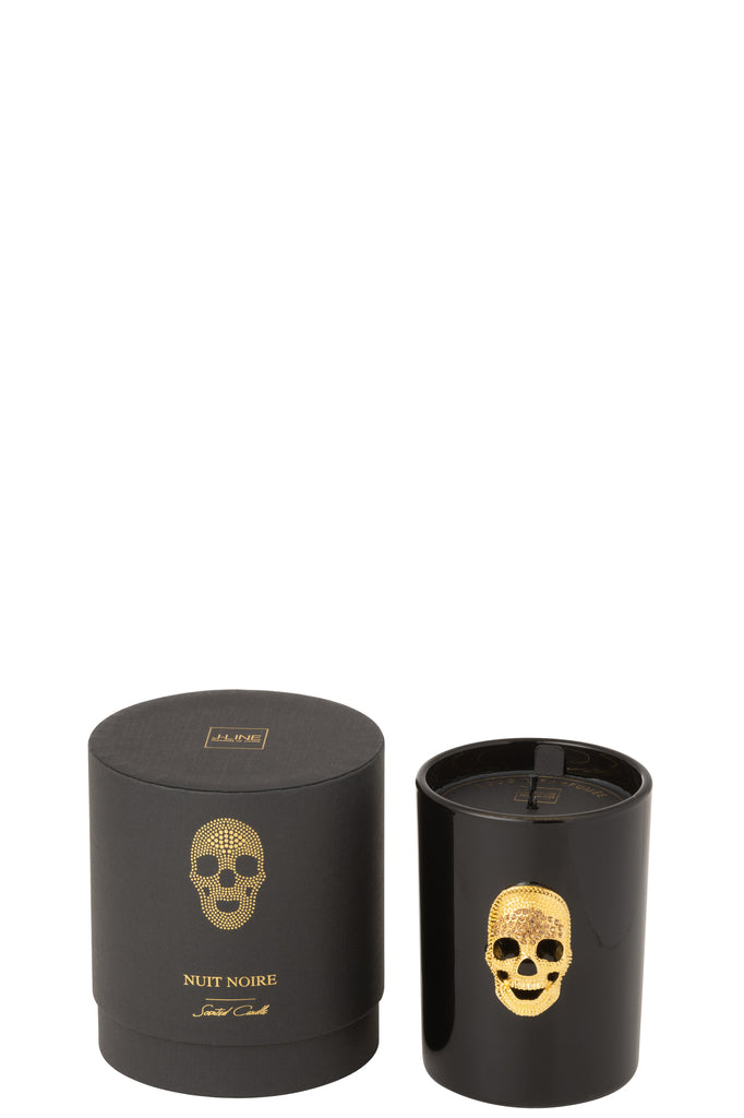 Scented Candle Skull Nuit Noire Small-43Hours