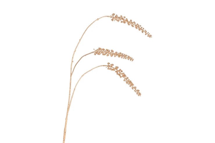 Silk berry cluster gold 94cm nm - Luxe zijden bloemen boeket - Kunstbloemen van Sharon Flowers