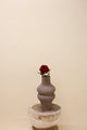 Silk rose real touch open red 43cm - Luxe zijden bloemen boeket - Kunstbloemen van Sharon Flowers
