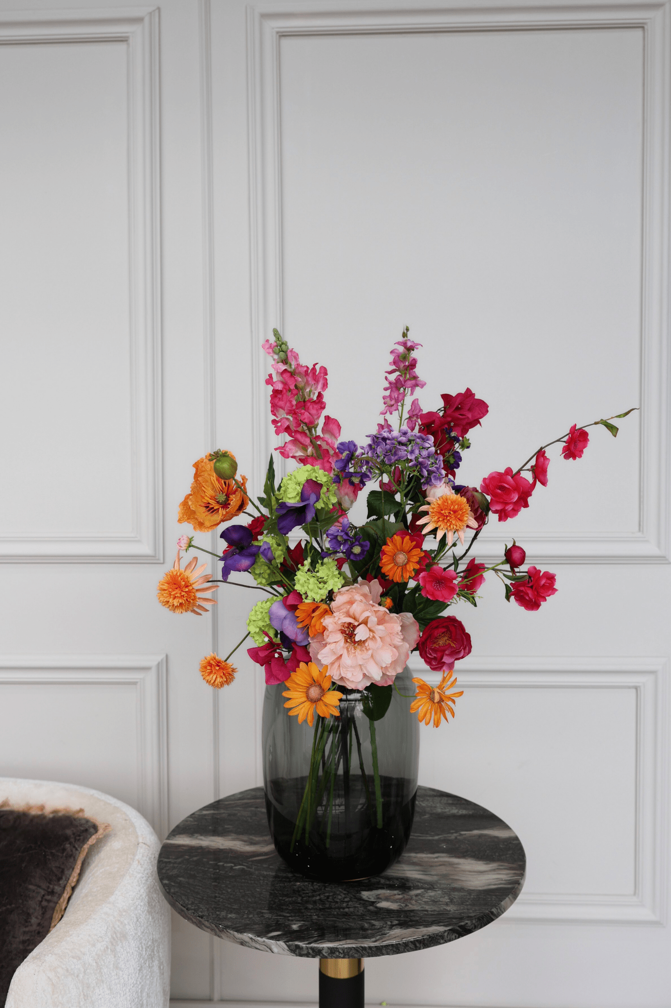 Sunset Elegant - zijden boeket - Luxe zijden bloemen boeket - Kunstbloemen van Sharon Flowers