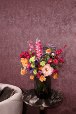 Sunset Elegant - zijden boeket - Luxe zijden bloemen boeket - Kunstbloemen van Sharon Flowers