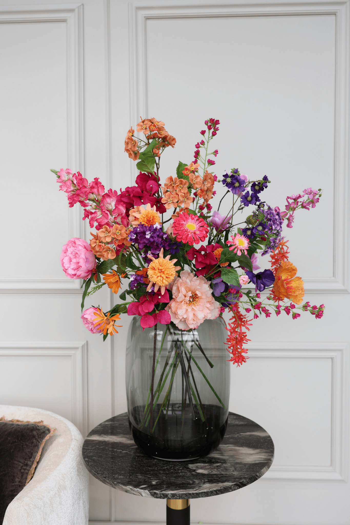 Sunset Luxueus - zijden boeket - Luxe zijden bloemen boeket - Kunstbloemen van Sharon Flowers