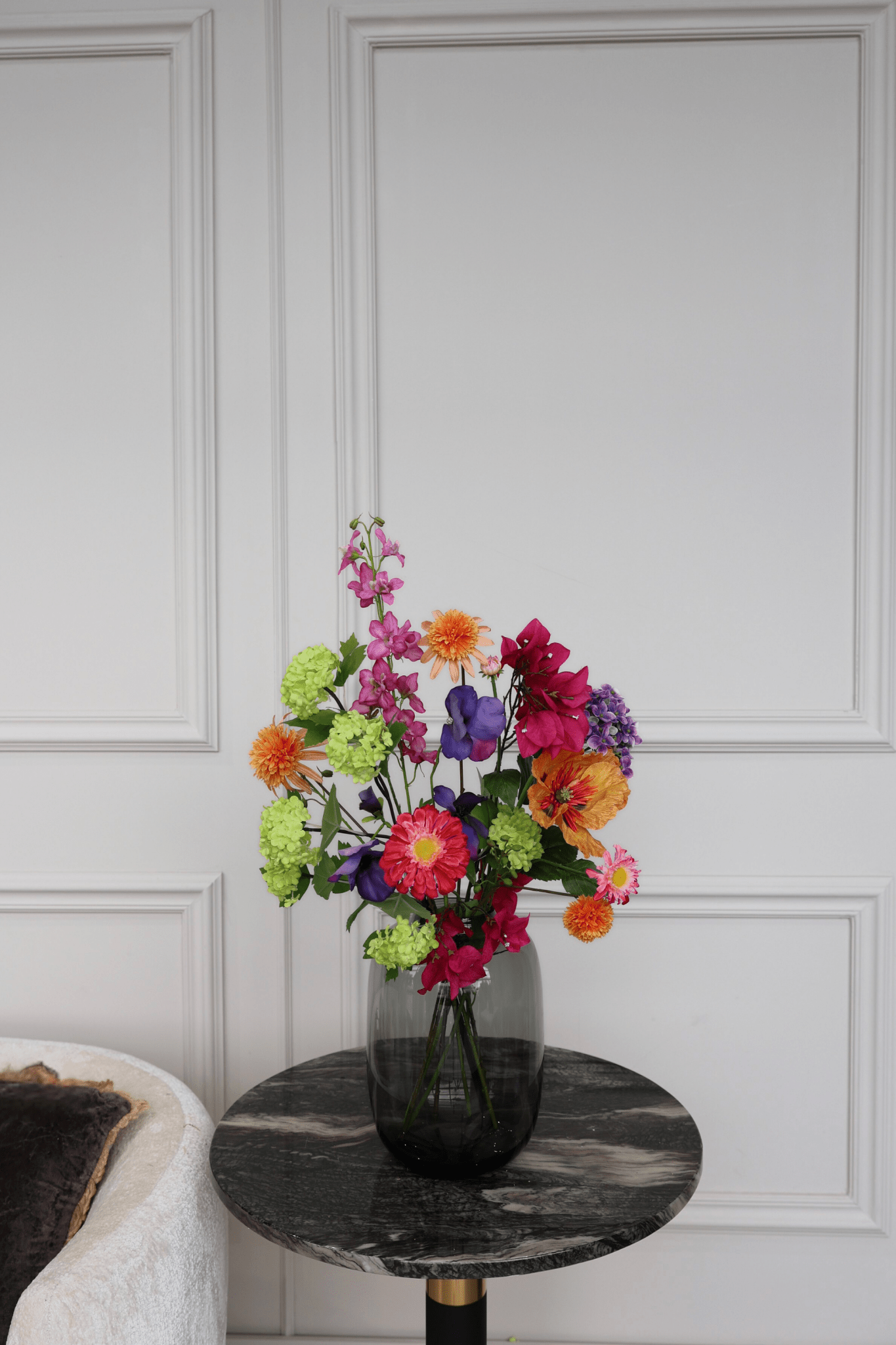 Sunset Petit - zijden boeket - Luxe zijden bloemen boeket - Kunstbloemen van Sharon Flowers