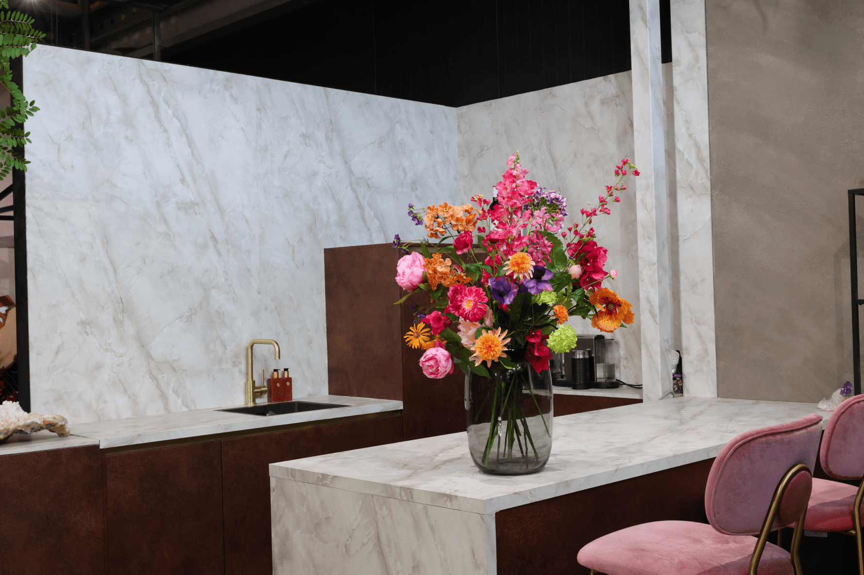 Sunset Royaal - zijden boeket - Luxe zijden bloemen boeket - Kunstbloemen van Sharon Flowers