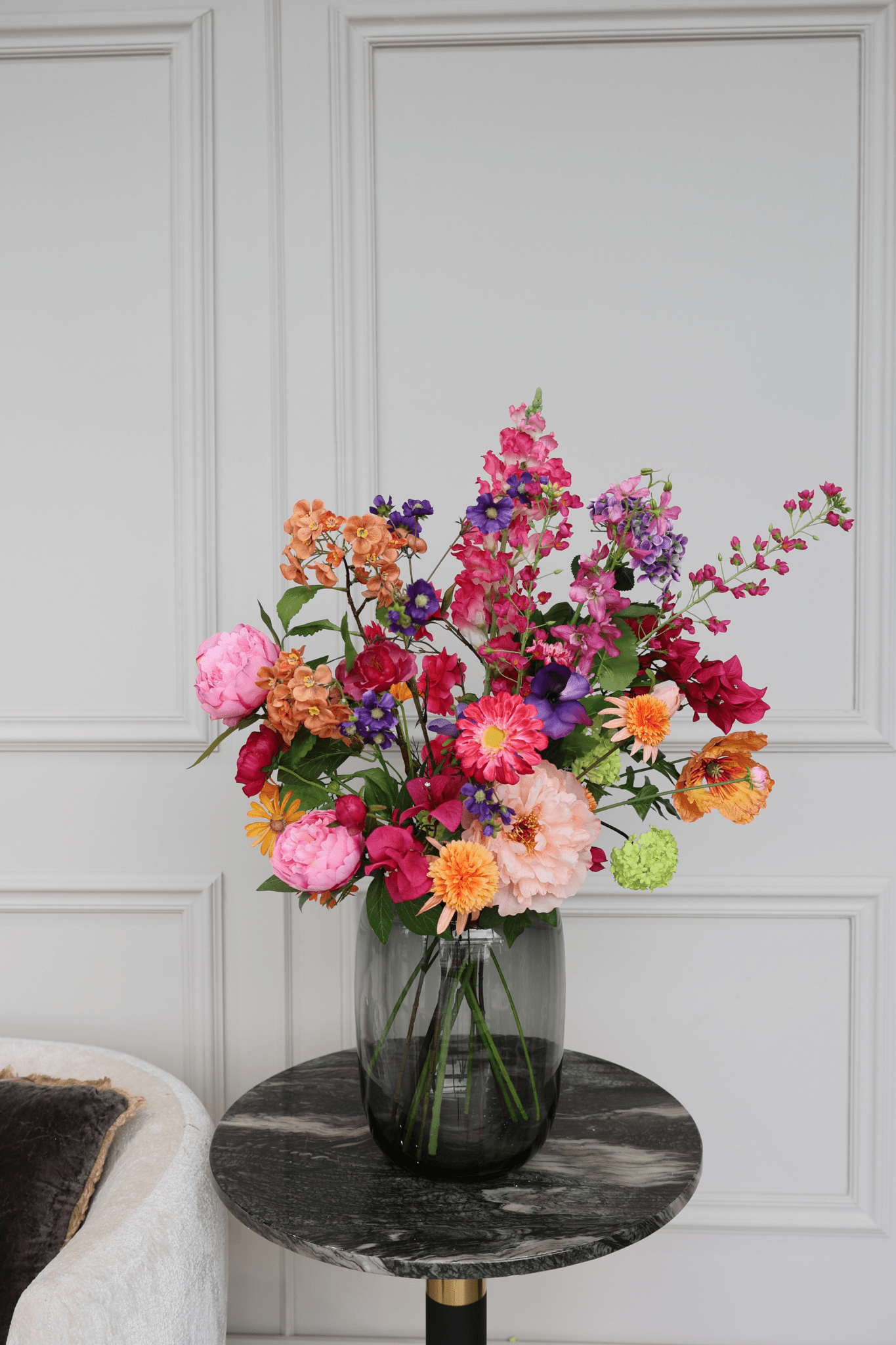 Sunset Royaal - zijden boeket - Luxe zijden bloemen boeket - Kunstbloemen van Sharon Flowers