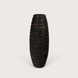 Vaas Ana black D16,5 H45 - Luxe zijden bloemen boeket - Kunstbloemen van Sharon Flowers