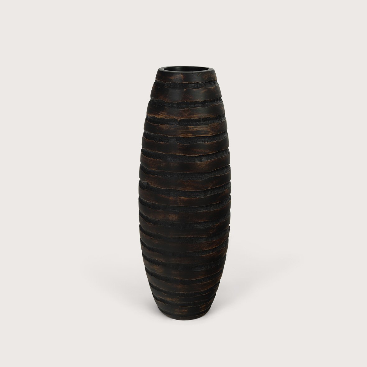 Vaas Ana black D16,5 H45 - Luxe zijden bloemen boeket - Kunstbloemen van Sharon Flowers