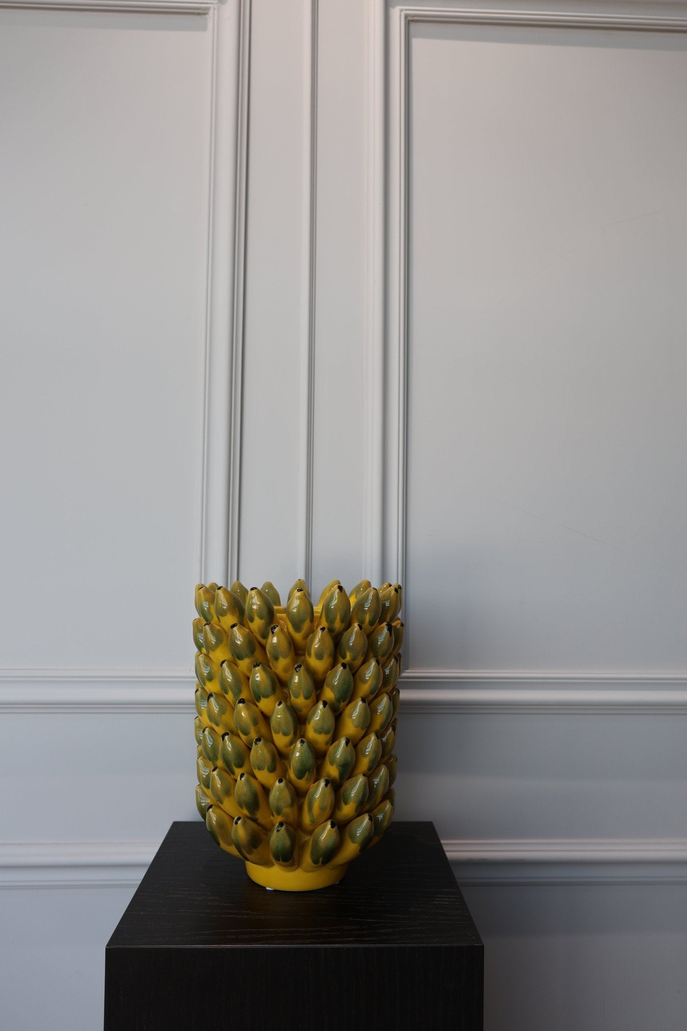 Vaas - Bananen - Luxe zijden bloemen boeket - Kunstbloemen van Sharon Flowers