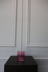 Vaas - Glas Roze - Klein - Luxe zijden bloemen boeket - Kunstbloemen van Sharon Flowers