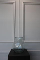Vaas - Glas Transparant - Luxe zijden bloemen boeket - Kunstbloemen van Sharon Flowers