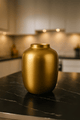Vaas - goud - glas - Luxe zijden bloemen boeket - Kunstbloemen van Sharon Flowers