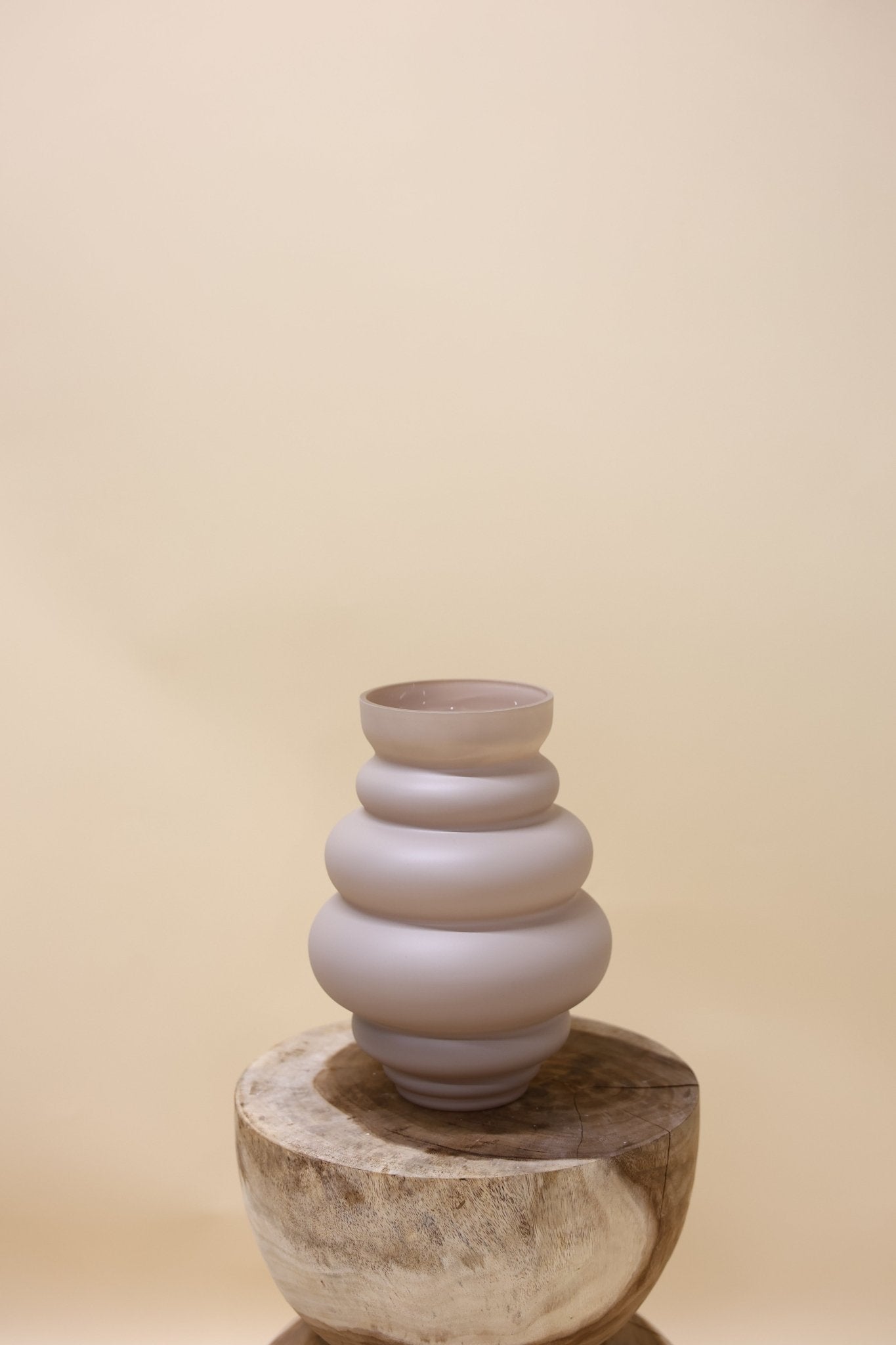 Vaas - Ivory vaas Maputo - glas - Luxe zijden bloemen boeket - Kunstbloemen van Sharon Flowers