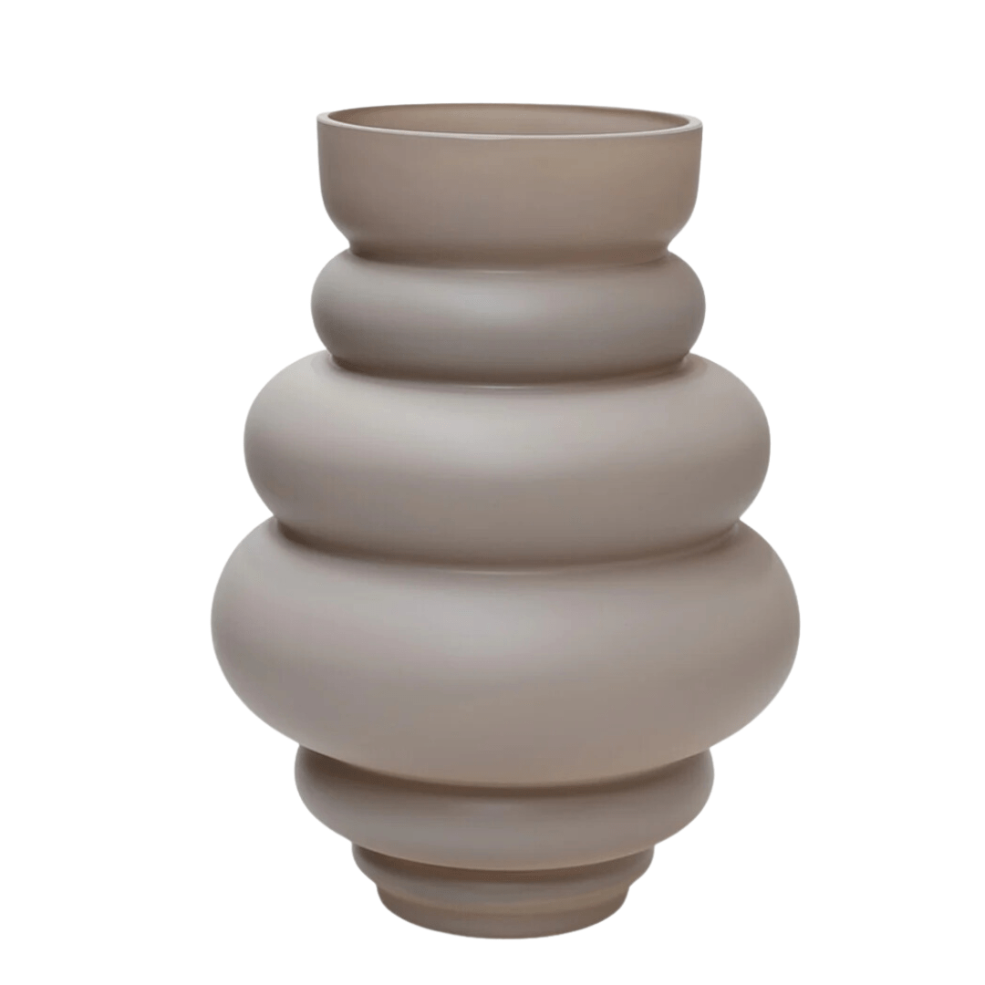 Vaas - Ivory vaas Maputo - glas - Luxe zijden bloemen boeket - Kunstbloemen van Sharon Flowers