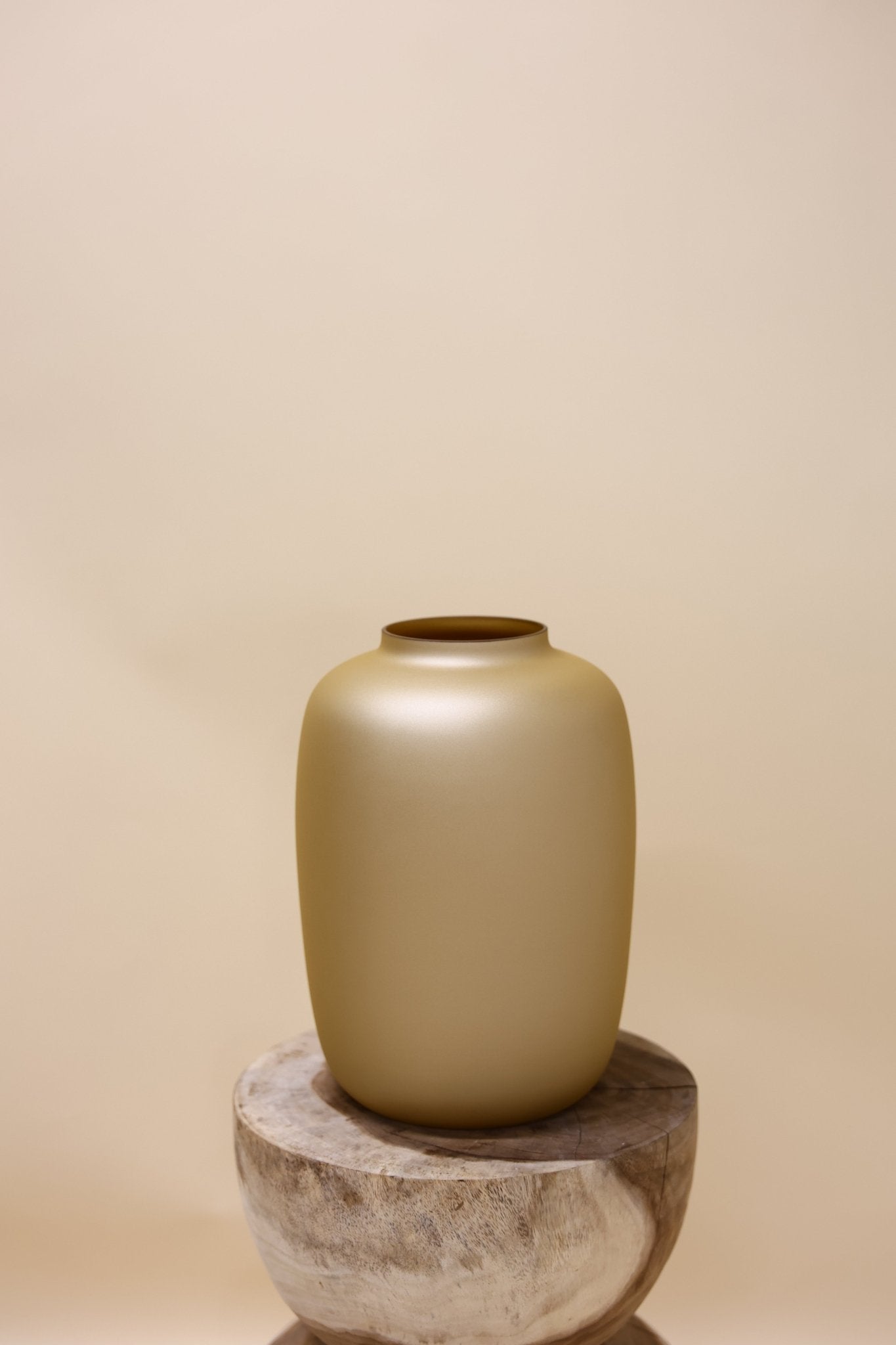 Vaas - matt goud - glas - Luxe zijden bloemen boeket - Kunstbloemen van Sharon Flowers