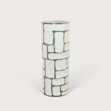 Vaas Tula S white S D15 H40 - Luxe zijden bloemen boeket - Kunstbloemen van Sharon Flowers