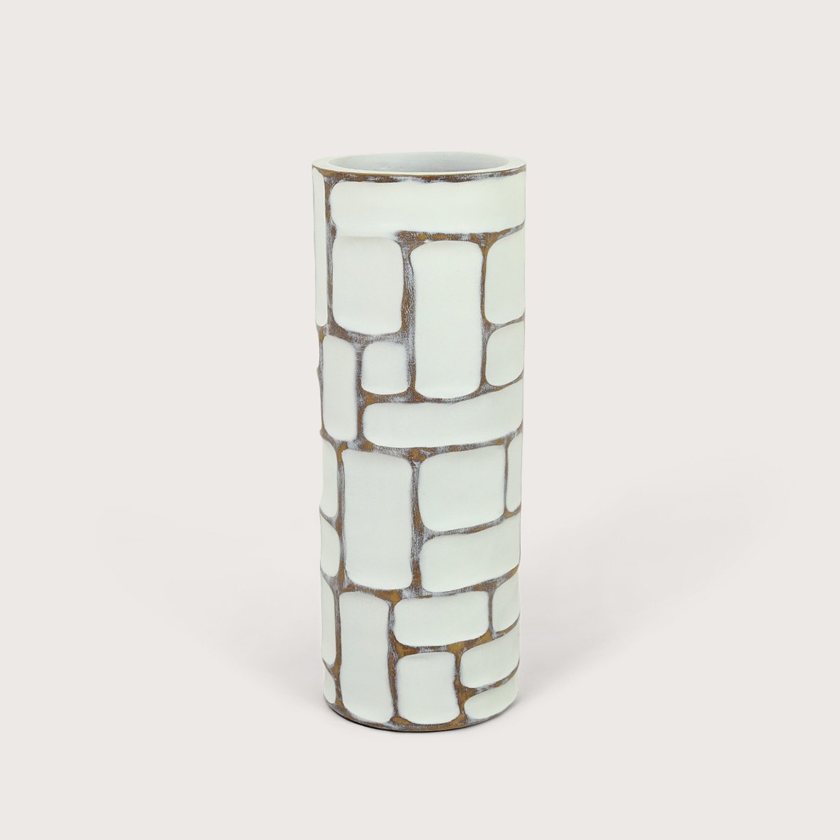Vaas Tula S white S D15 H40 - Luxe zijden bloemen boeket - Kunstbloemen van Sharon Flowers