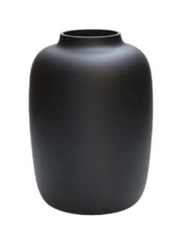 Vase black matt