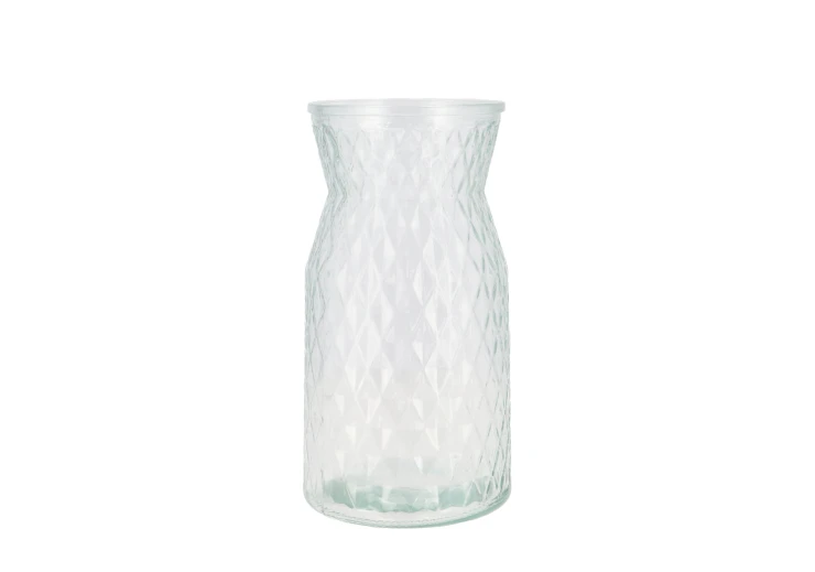 Diamond vase 12x20 - clear