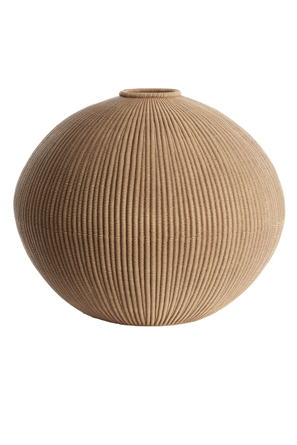 Vase deco 46x37 cm VALERIE light brown