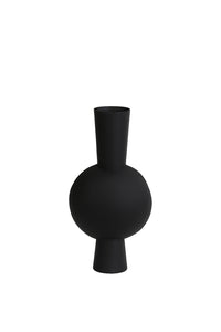 Vase deco 22x14x40 cm KAVANDU matt black