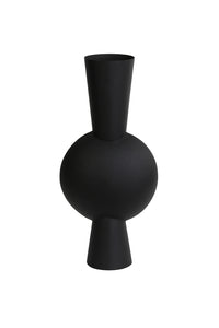 Vase deco 26x19x54 cm KAVANDU matt black
