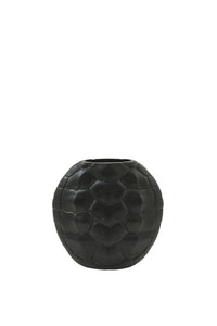 Vase deco 29,5x8x30 cm TURTLE black