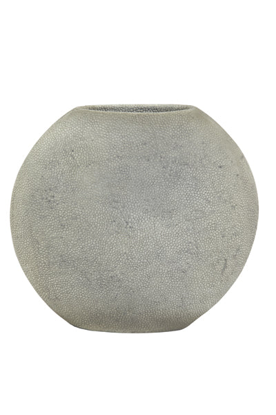Vase deco 40x14x36 cm RAYSKIN grey