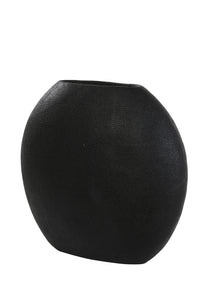 Vase deco 49,5x20x45 cm RAYSKIN matt black