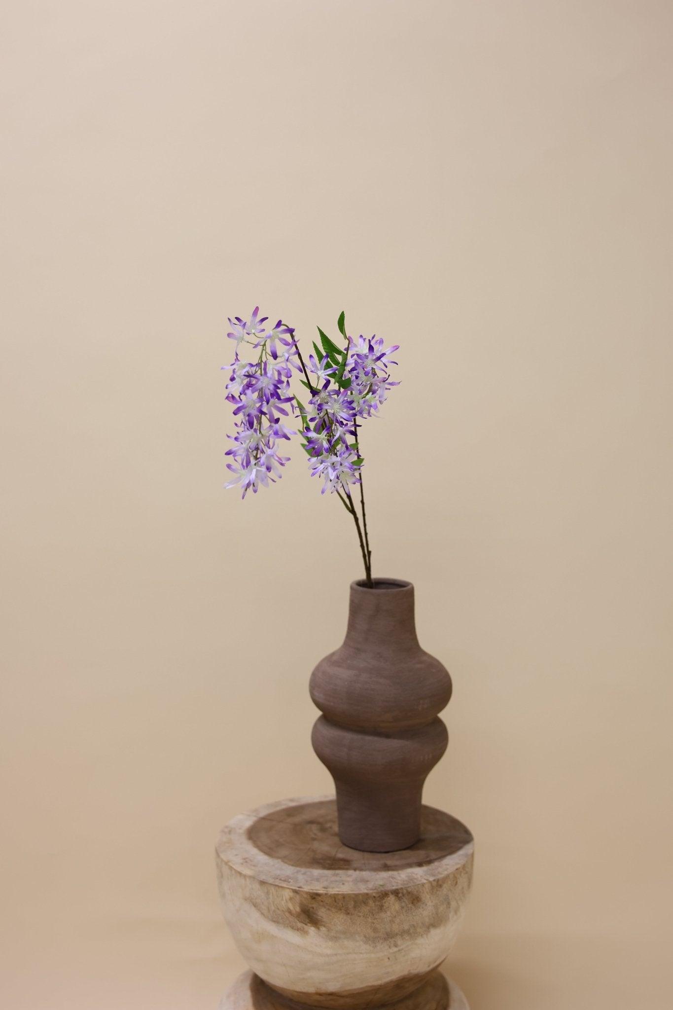 Voorjaarsbloem paars 103 cm - Luxe zijden bloemen boeket - Kunstbloemen van Sharon Flowers