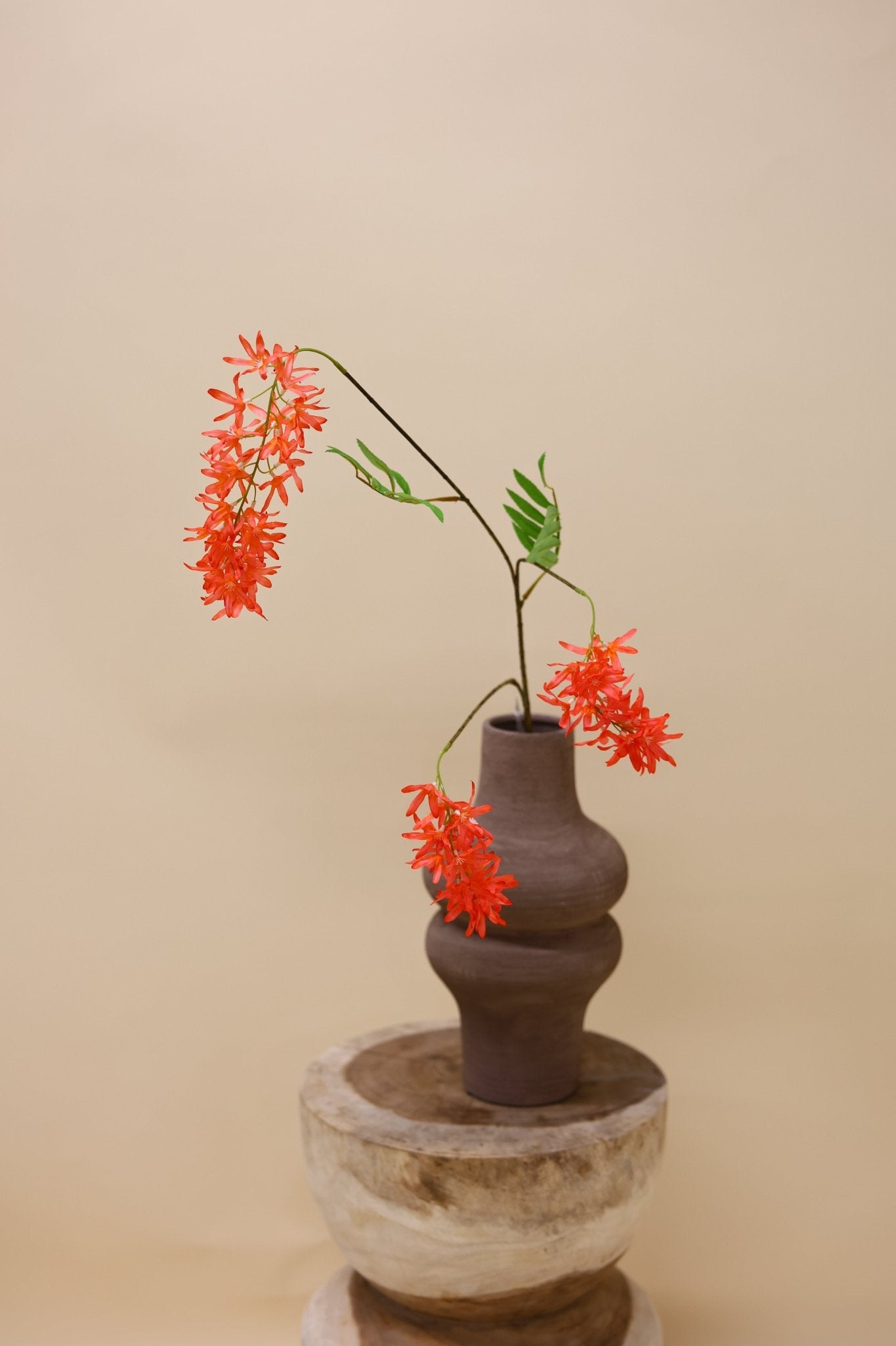 Voorjaarsbloem rood 103 cm - Luxe zijden bloemen boeket - Kunstbloemen van Sharon Flowers