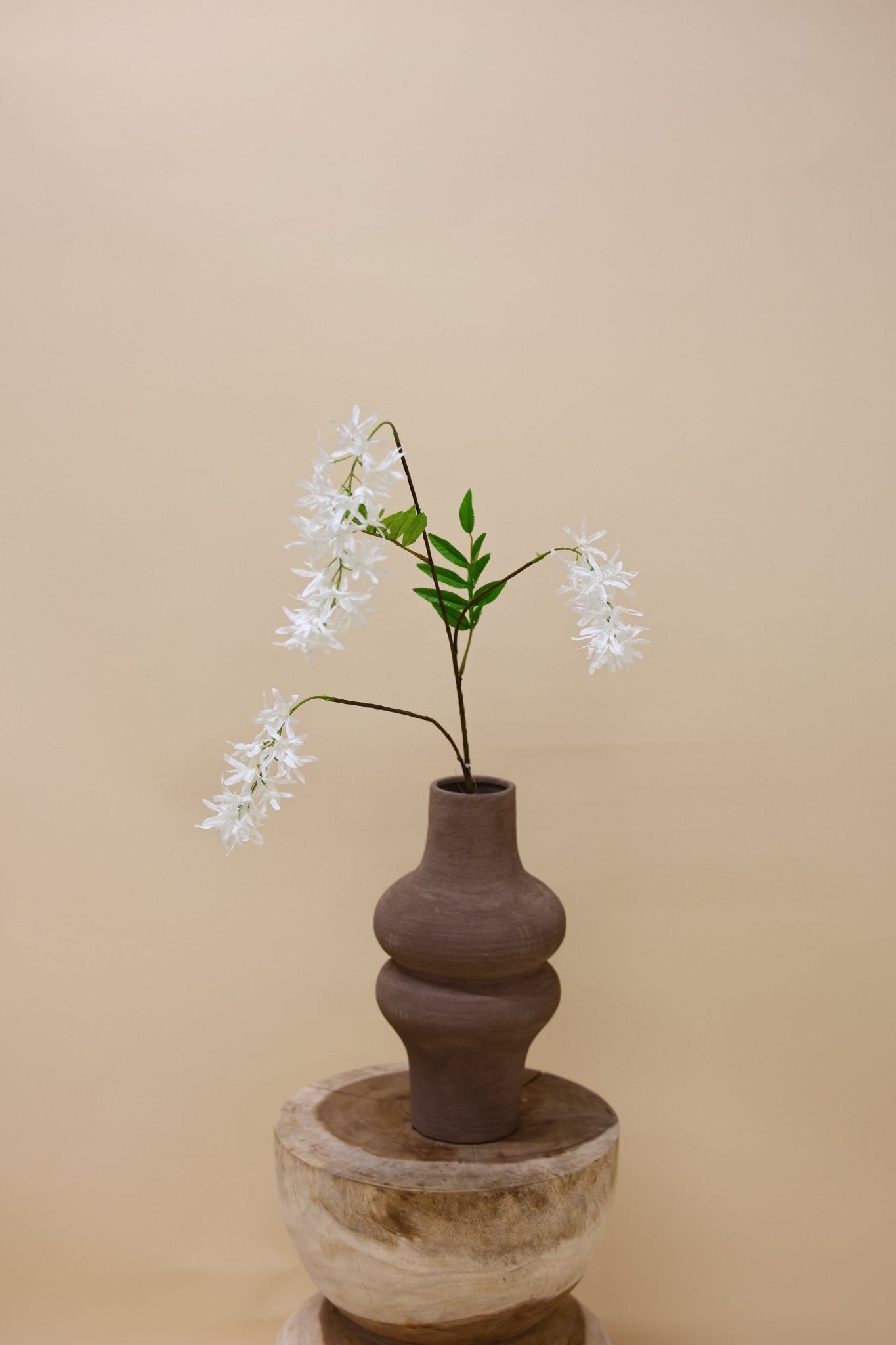 Voorjaarsbloem wit 103 cm - Luxe zijden bloemen boeket - Kunstbloemen van Sharon Flowers
