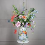 zijden-bloem-boeket-pastel kleuren