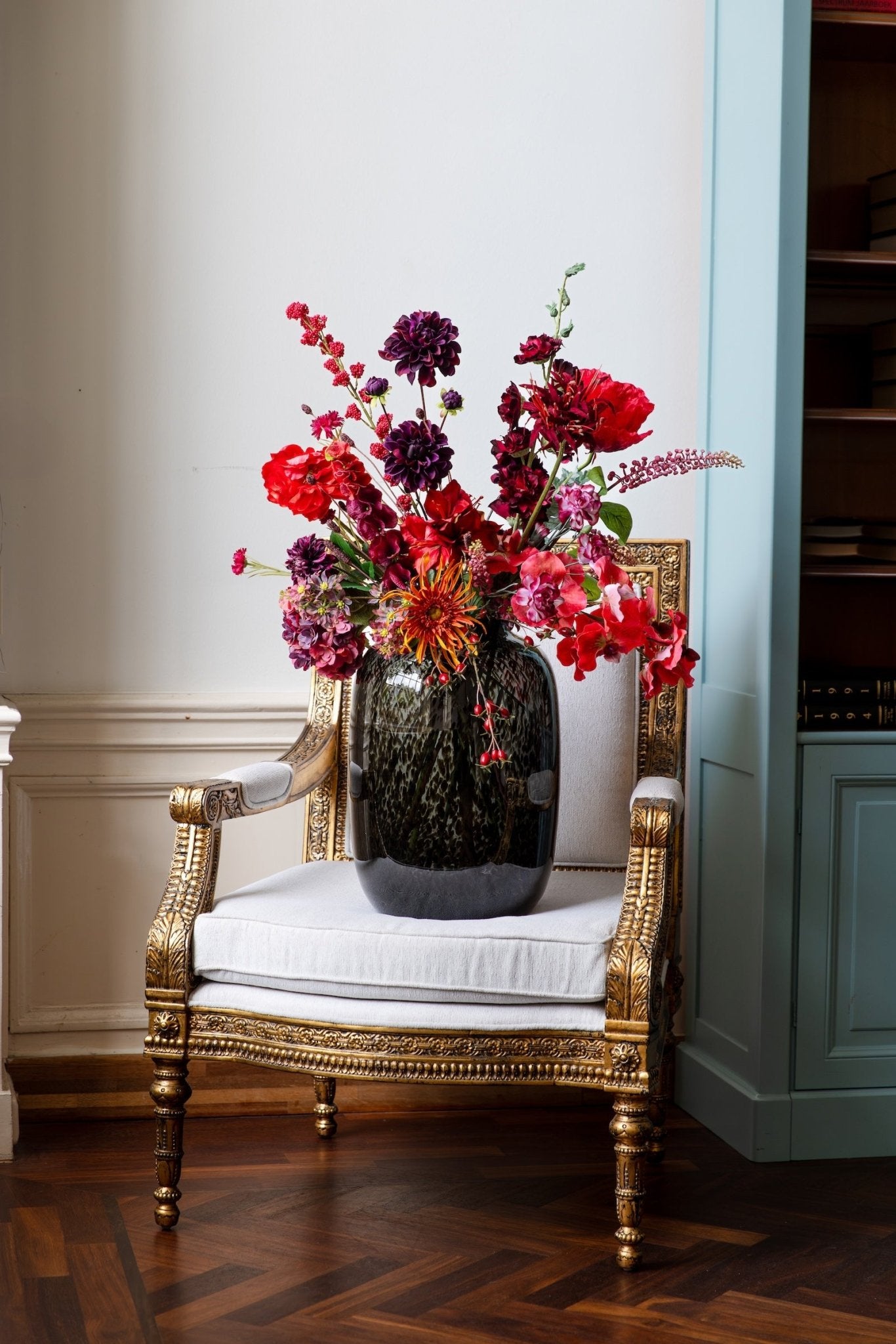 Zijden boeket Autumn - Luxueus - Luxe zijden bloemen boeket - Kunstbloemen van Sharon Flowers