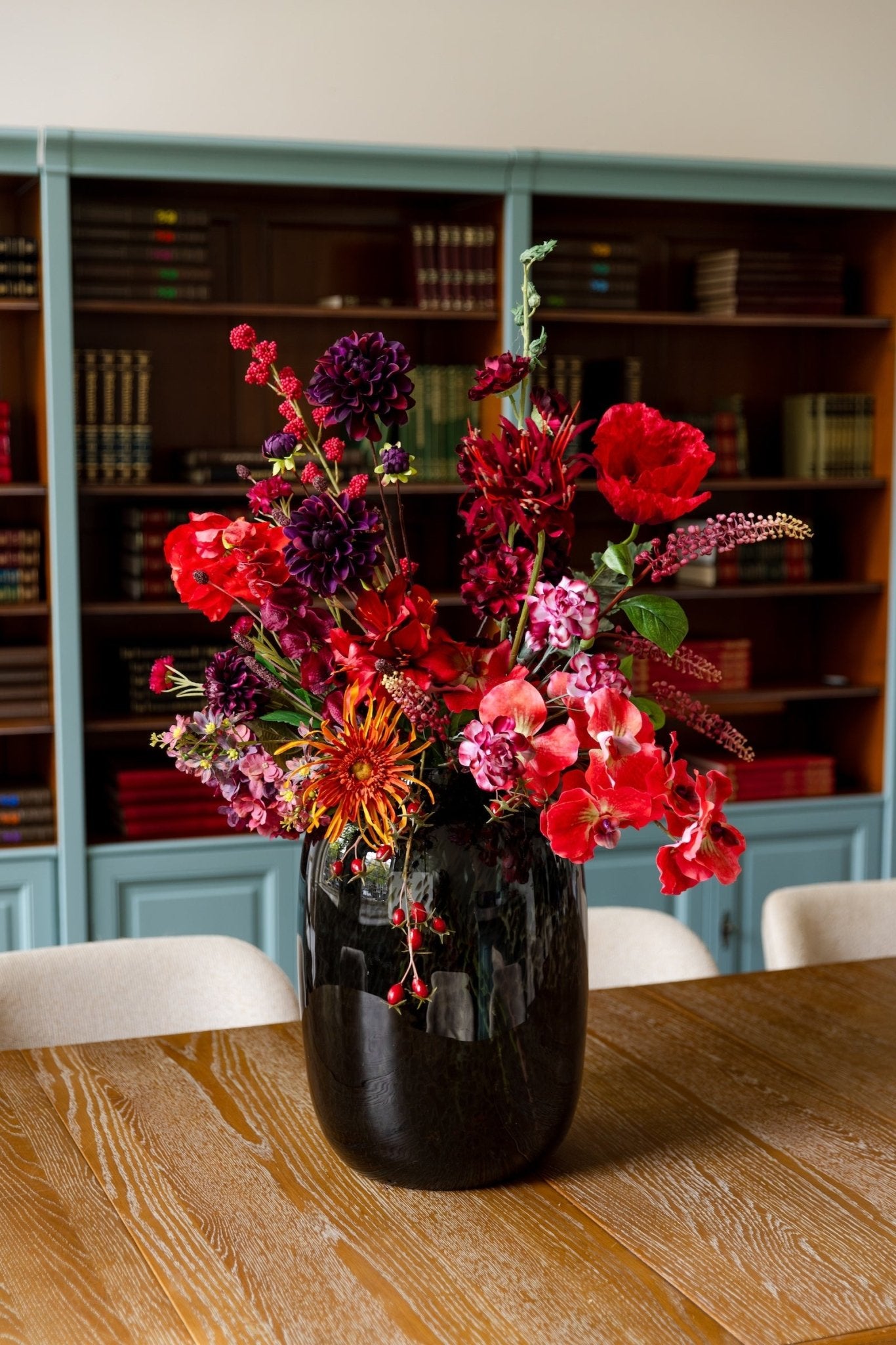 Zijden boeket Autumn - Luxueus - Luxe zijden bloemen boeket - Kunstbloemen van Sharon Flowers