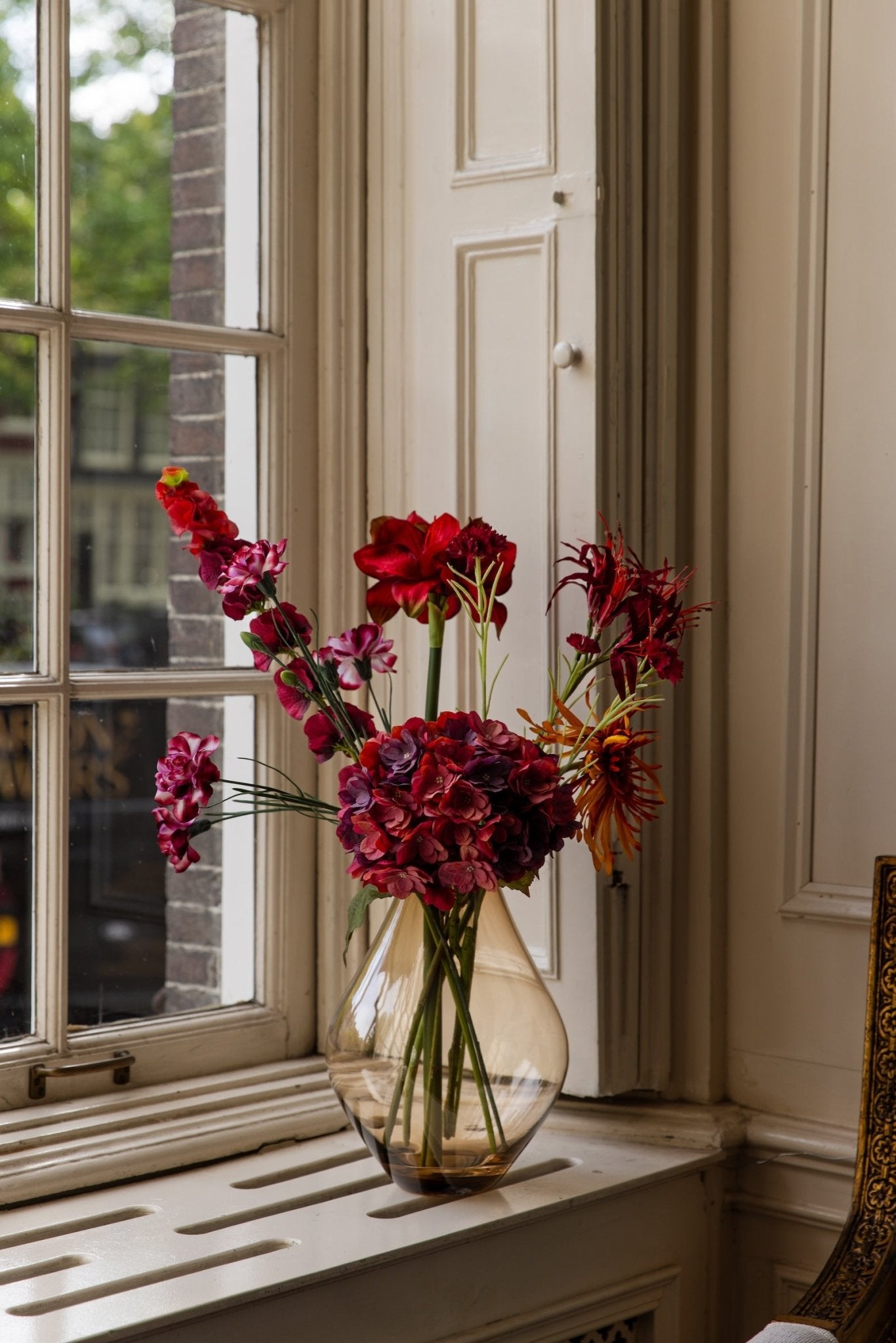 Zijden boeket Autumn - Petit - Luxe zijden bloemen boeket - Kunstbloemen van Sharon Flowers