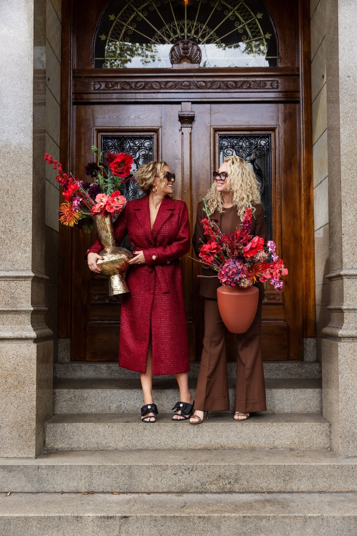 Zijden boeket Autumn - Royaal - Luxe zijden bloemen boeket - Kunstbloemen van Sharon Flowers