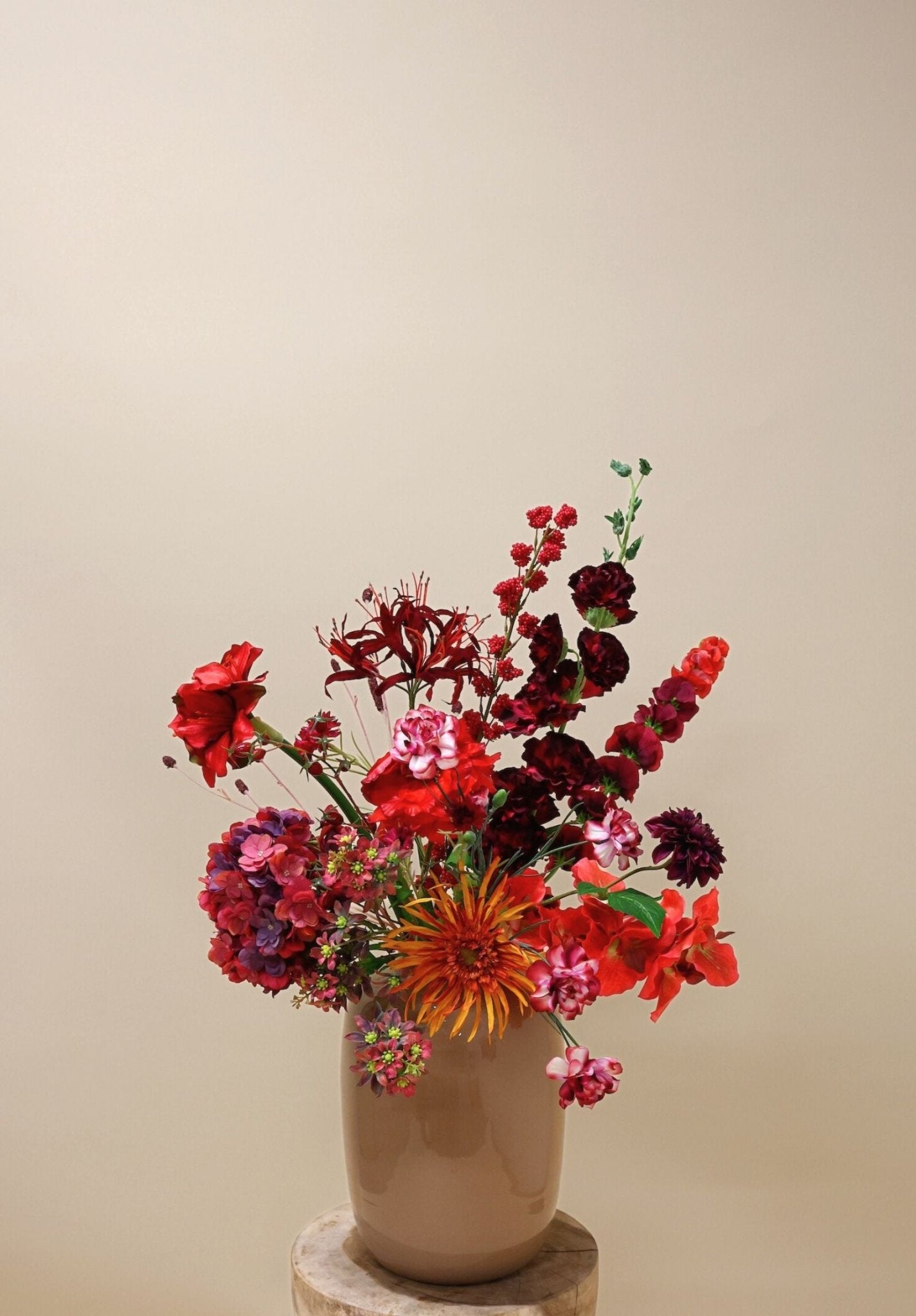 Zijden boeket Autumn - Royaal - Luxe zijden bloemen boeket - Kunstbloemen van Sharon Flowers
