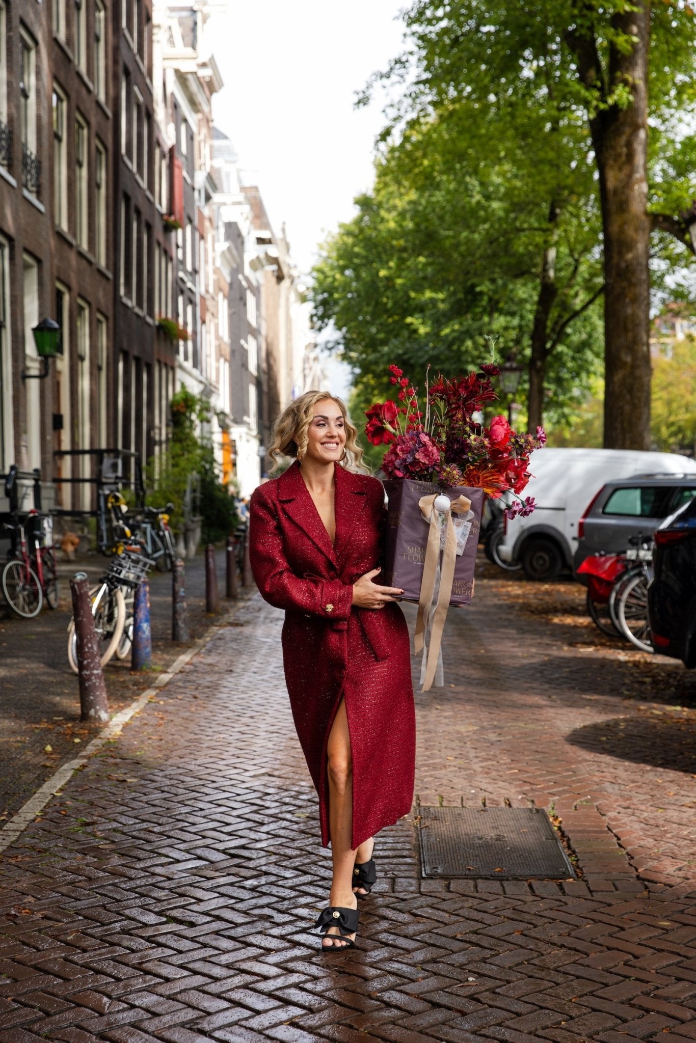 Zijden boeket Autumn - Royaal - Luxe zijden bloemen boeket - Kunstbloemen van Sharon Flowers