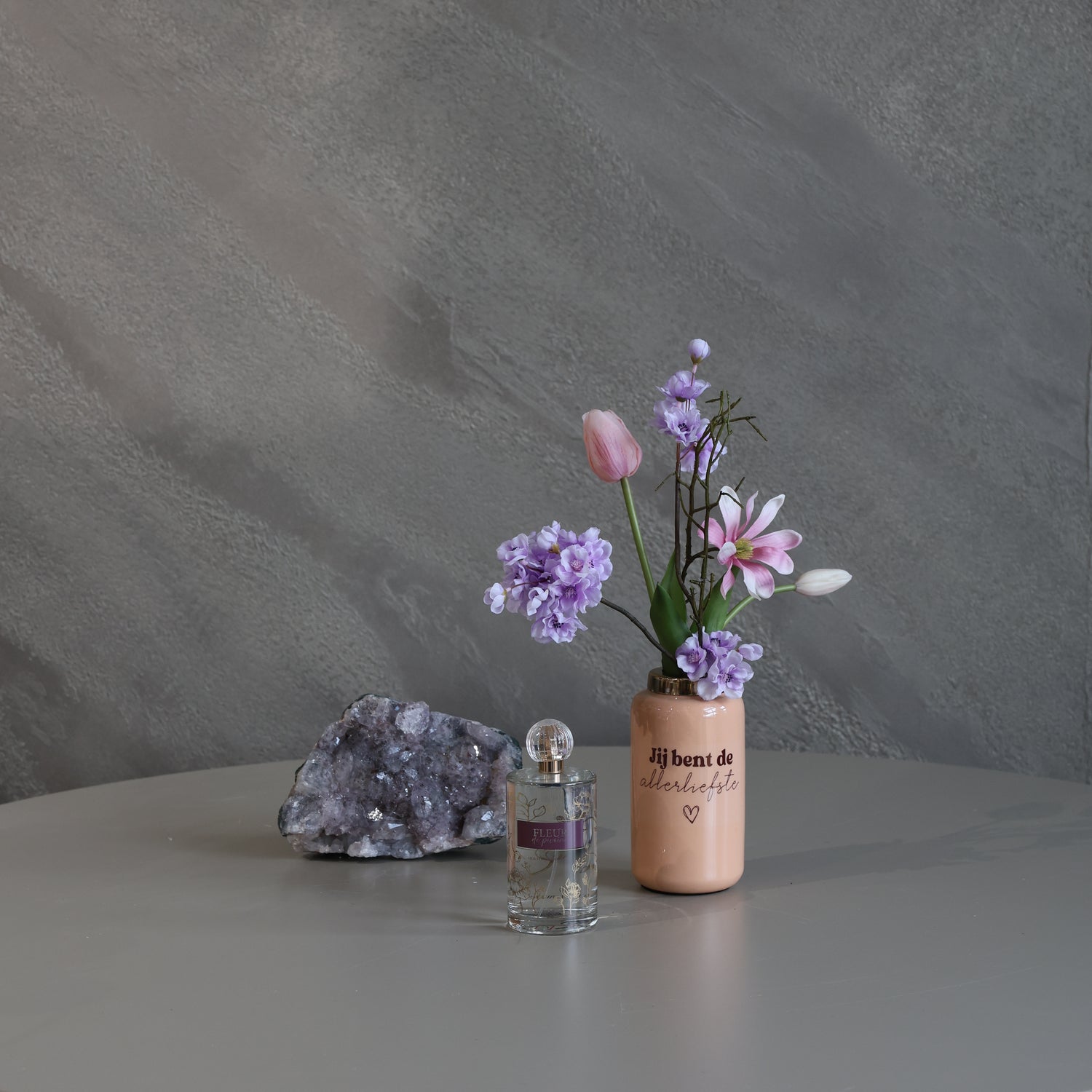 zijden-boeket-inclusief-vaas-paarse-bloemen-moederdag-paars-jij-bent-de-allerliefste