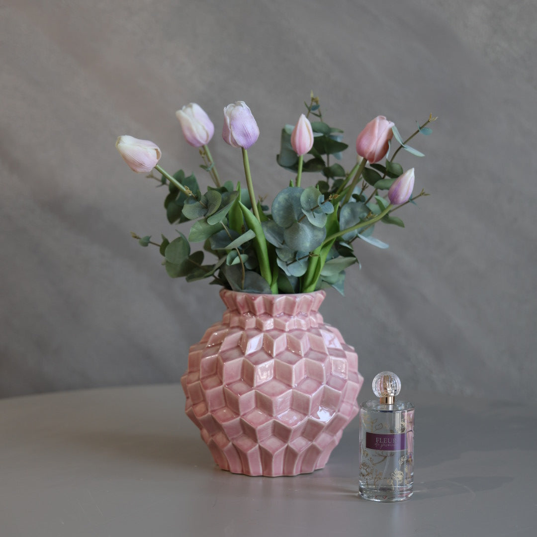 zijden-boeket-tulpen-pastel-inclusief-vaas