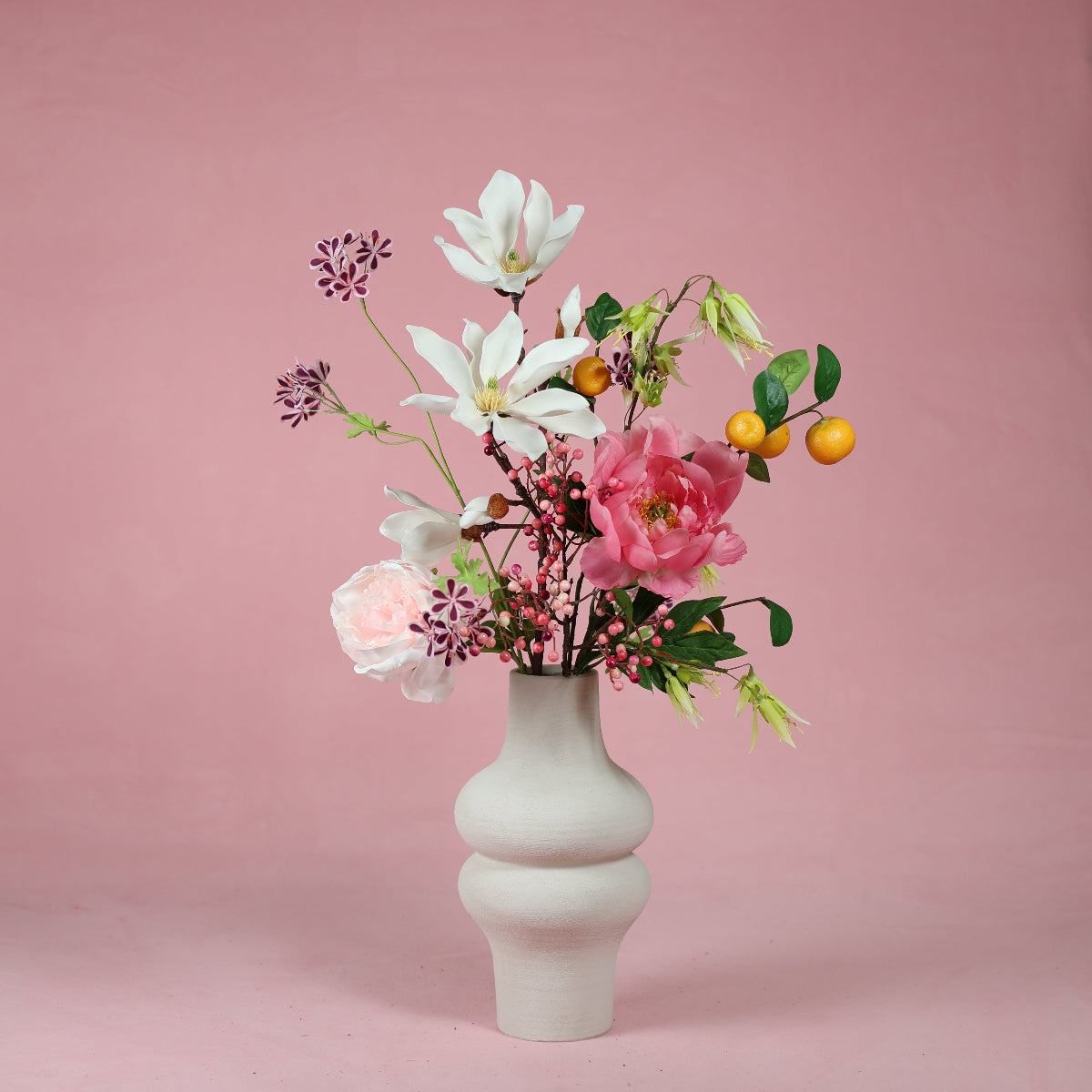 valentijn cadeau bloemen roze boeket zonder onderhoud