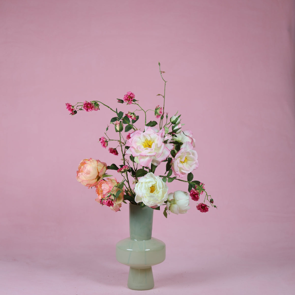 valentijnsboeket zijden bloemen luxe cadeau idee