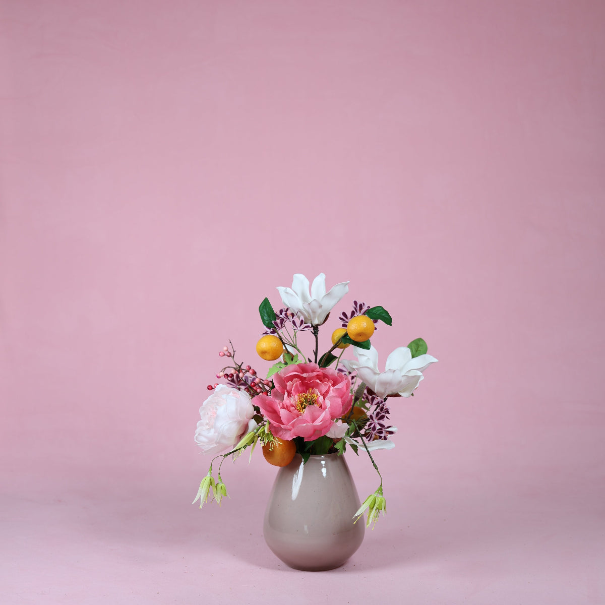 valentijn cadeau rozen zijden bloemen vaas